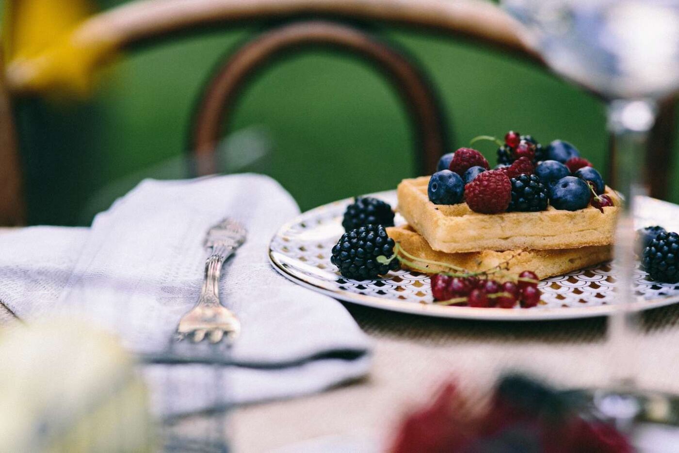 Berry Buttermilk Waffles